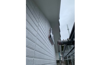 軒天２階部仕上げ完了