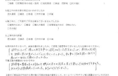 アンケートI様